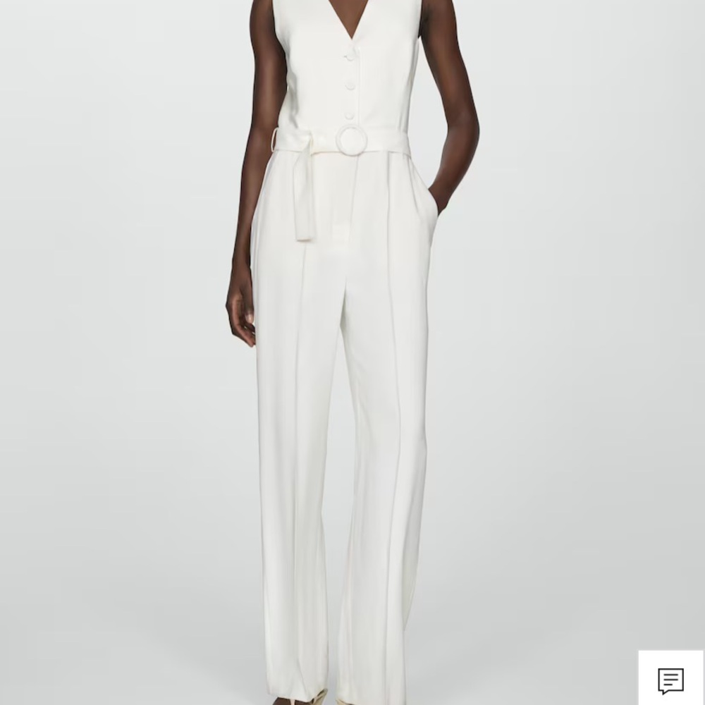 Mango Belted Jumpsuit